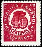 Spain 1938 Numbers 45 CTS Red Edifil NE 30. España ne30. Uploaded by susofe